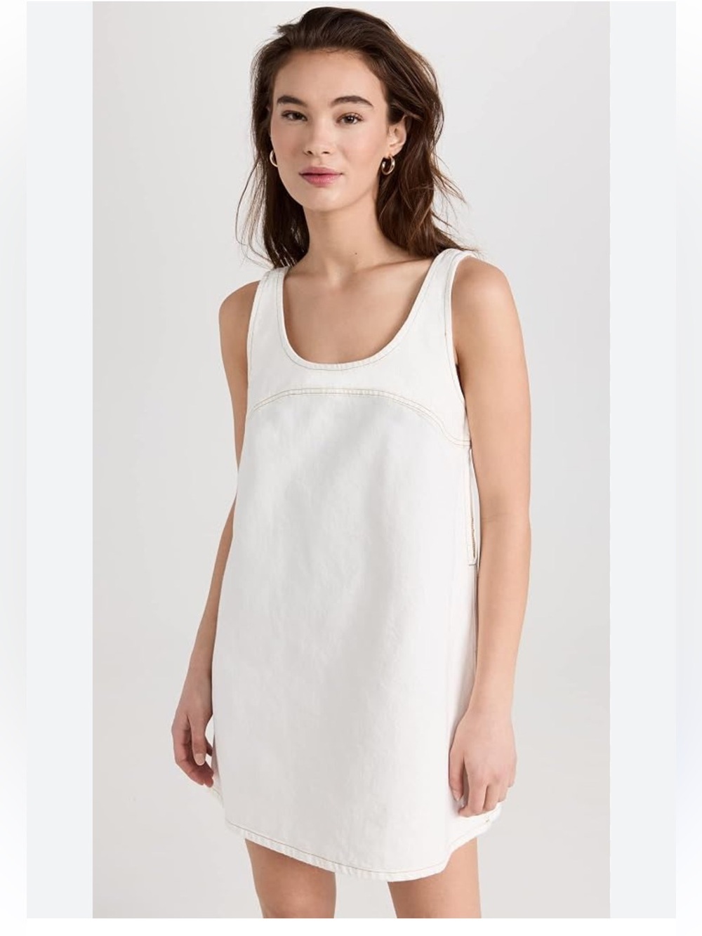Frame Ecru Sleeveless Shift Dress size medium